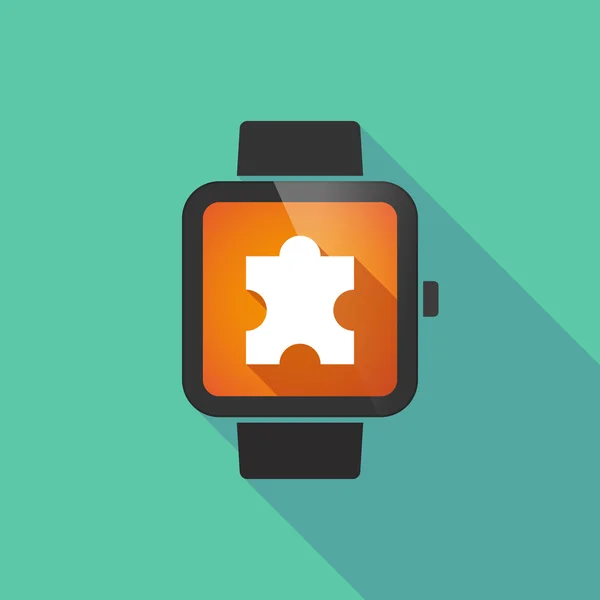 Smartwatch mit Puzzleteil — Stockvektor