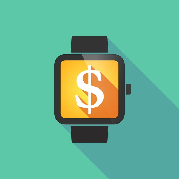 Smart watch with a dollar sign — Stock Vector
