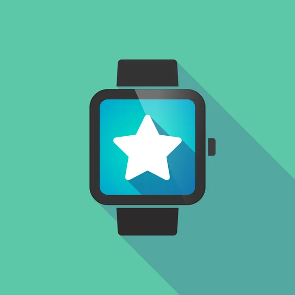 Smart watch with a star — Stock Vector