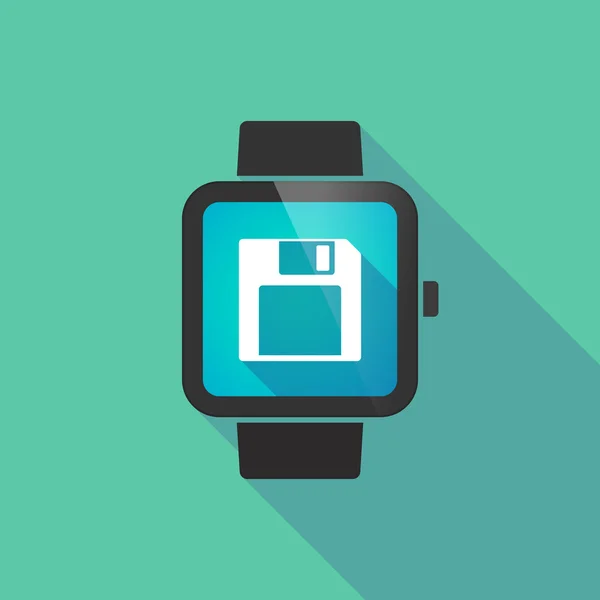 Smart watch with a floppy — Stock Vector