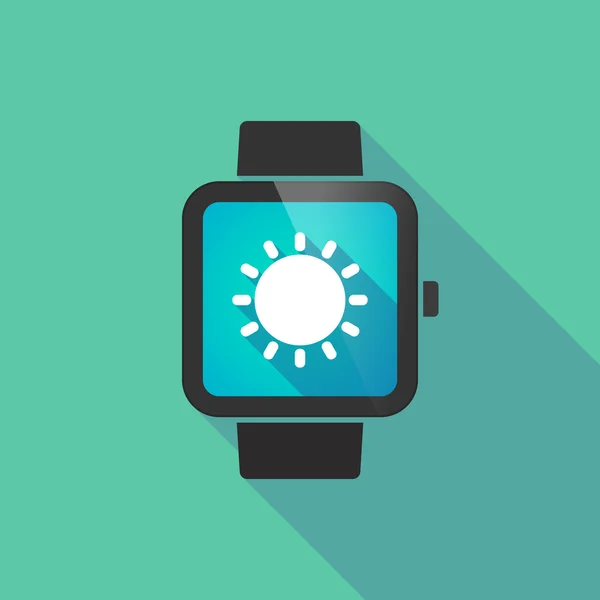 Smart Watch mit einer Sonne — Stockvektor