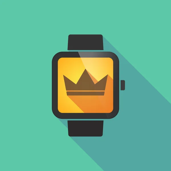 Smart Watch-klocka med en krona — Stock vektor