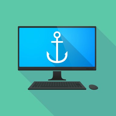 Bir çapa ile kişisel bilgisayar