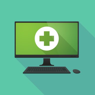 Pahrmacy işareti olan kişisel bilgisayar