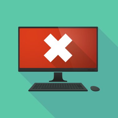 Bir x işareti ile kişisel bilgisayar