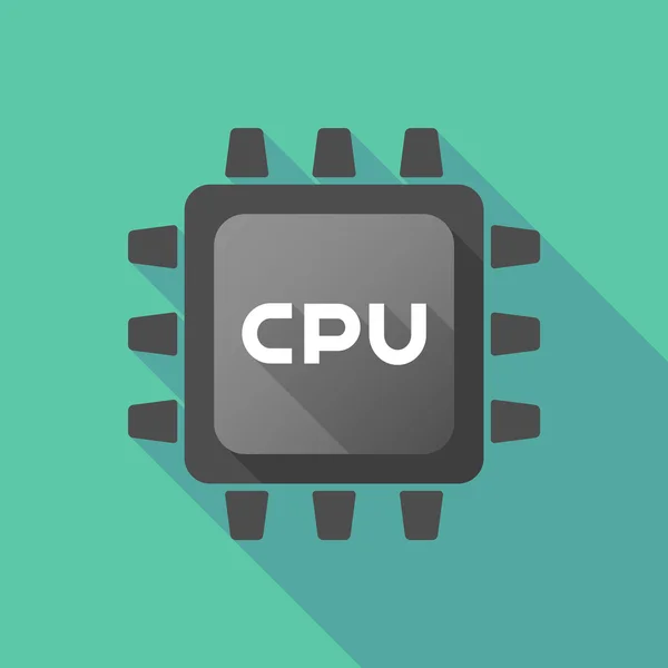 Ícone cpu preto —  Vetores de Stock