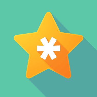 Yıldız simgesi bir yıldız işareti ile