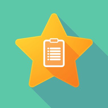 Yıldız simgesi ile bir rapor