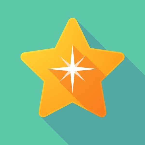 Star icon with a sparkle — Stock Vector