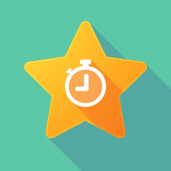 Star icon with a timer — Stock Vector