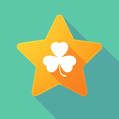 Bir yaprak uzun gölge yıldızla