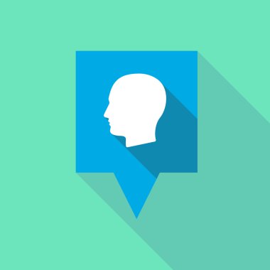 Bir erkek kafa simgesiyle araç ipucu