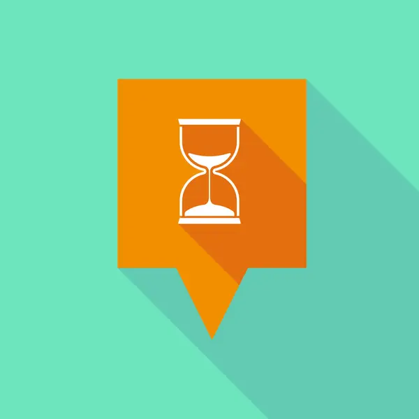 Icono de punta de herramienta con un reloj de arena — Vector de stock