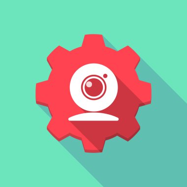 Uzun gölge dişli icob bir web kamerası ile