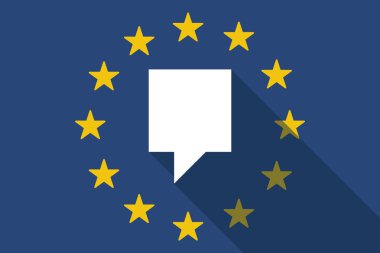 Avrupa Birliği uzun gölge bayrak bir araç ipucu ile