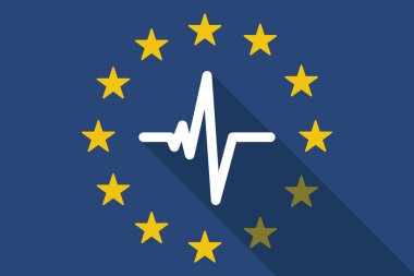 Avrupa Birliği uzun gölge bayrak bir kalp işareti yendi