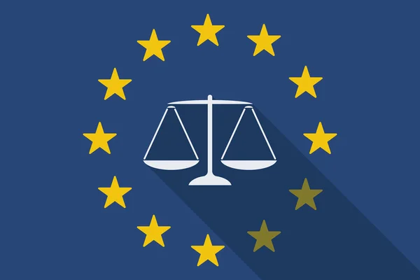 Avrupa Birliği uzun gölge bayrak ağırlık ölçekli