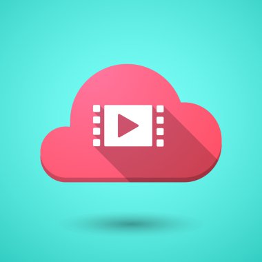 Multimedya bir işareti simgesiyle bulut