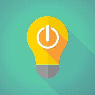 long shadow light bulb with an off button