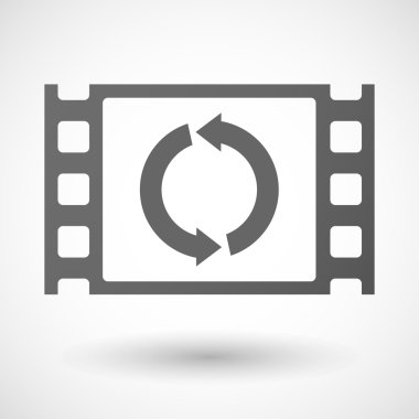 35mm film frame with a recycle sign