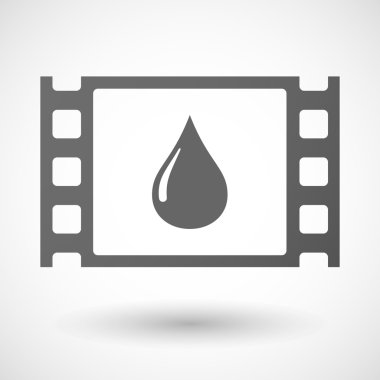 35mm film frame with a fuel drop