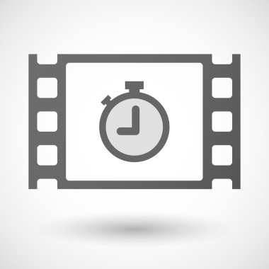 35mm film frame with a timer