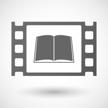 35mm film frame with a book