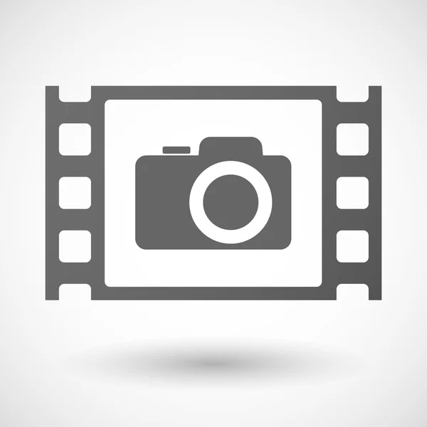 35mm film frame with a photo camera — ストックベクタ
