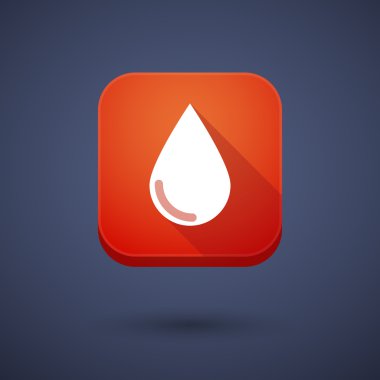 App button with a blood drop