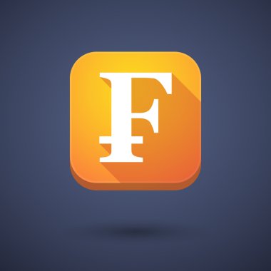 App button with a swiss franc sign