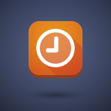 App button with a clock
