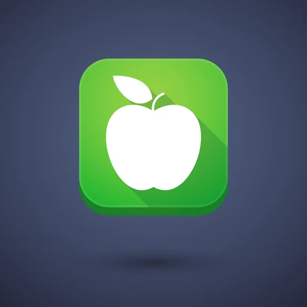 App button with an apple — Stok Vektör