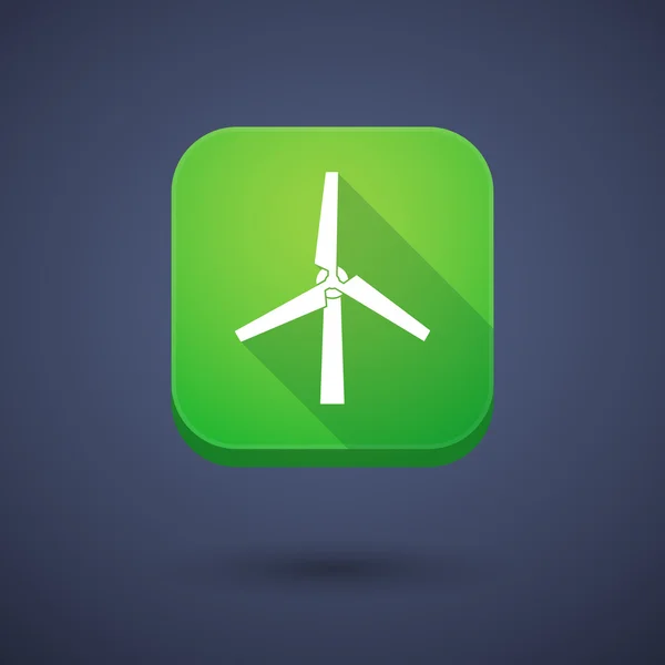 App button with a wind generator — Stockový vektor