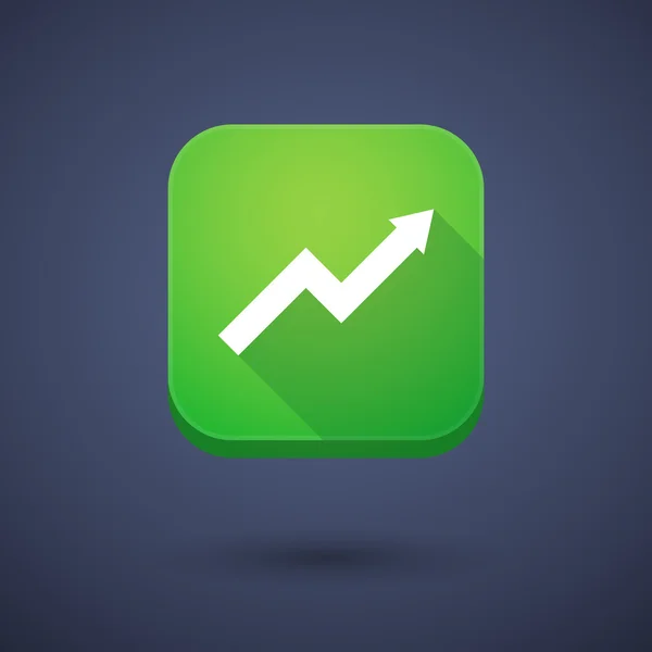 App button with a graph — Stock Vector