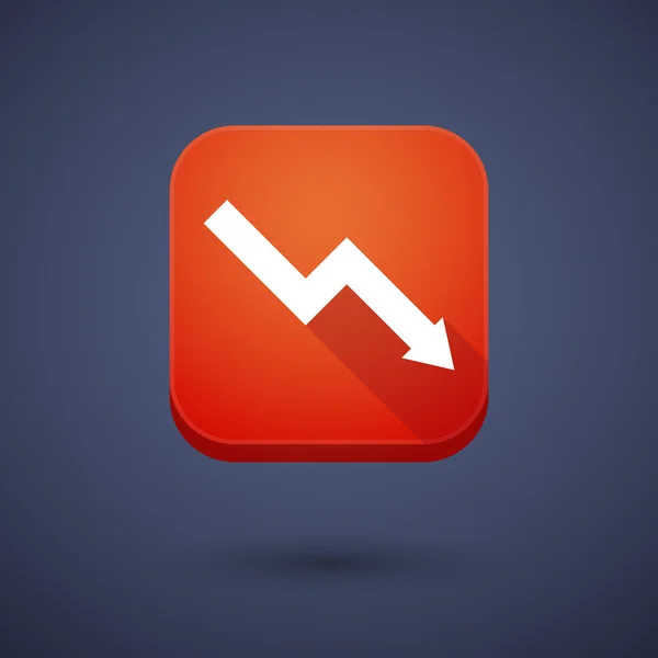 App button with a graph — 图库矢量图片