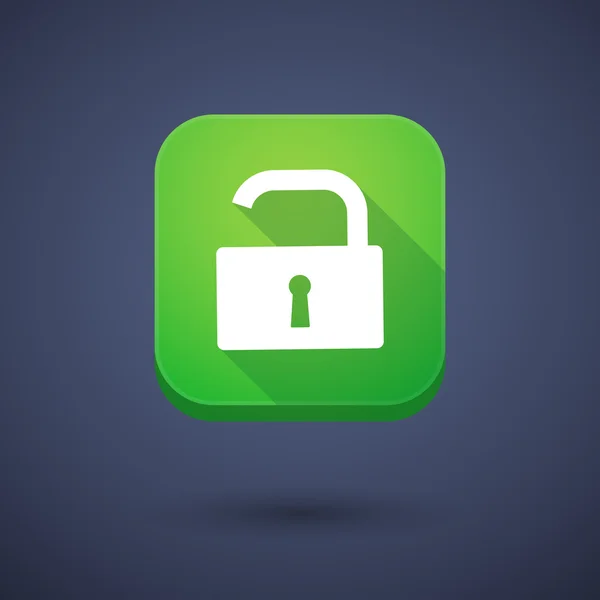 App button with a lock pad — Stockový vektor