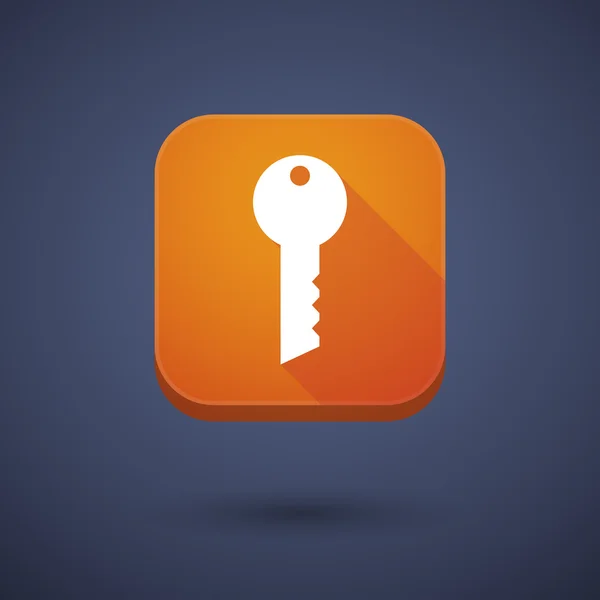App button with a key — Stockvector