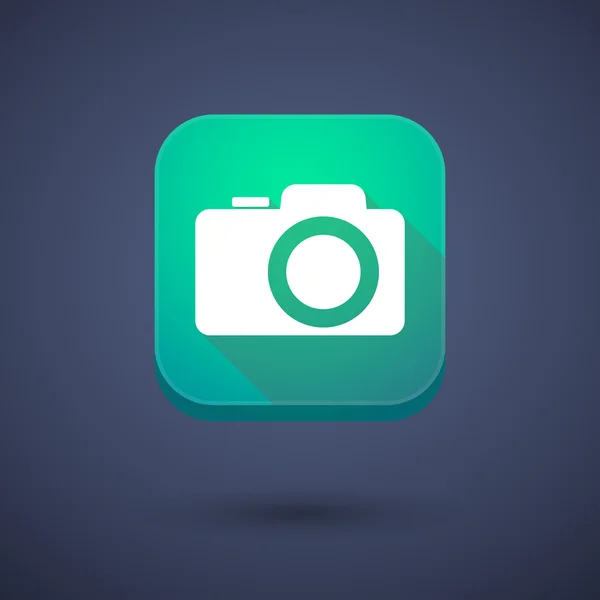 App button with a photo camera — Stock Vector