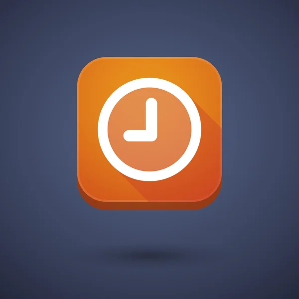 App button with a clock — ストックベクタ