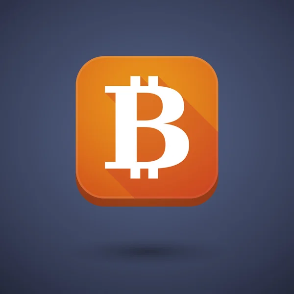 App button with a bit coin sign — Διανυσματικό Αρχείο