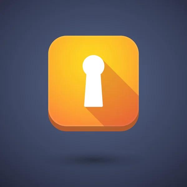 App button with a key hole — Stok Vektör