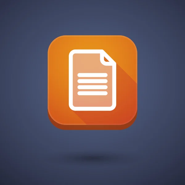 App button with a document — 图库矢量图片