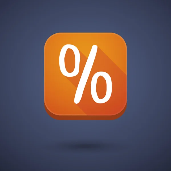 App button with a discount sign — Stock vektor