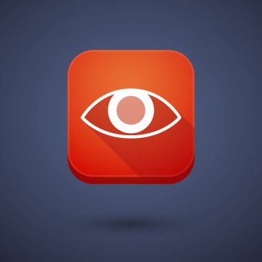 App button with an eye