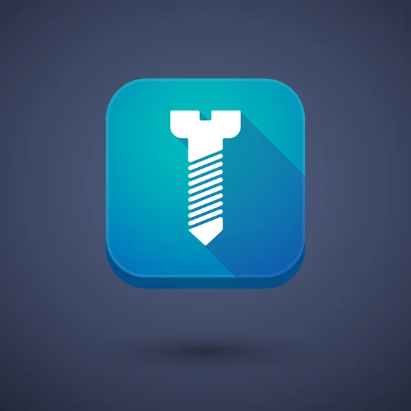 App button with a screw — Stockvector