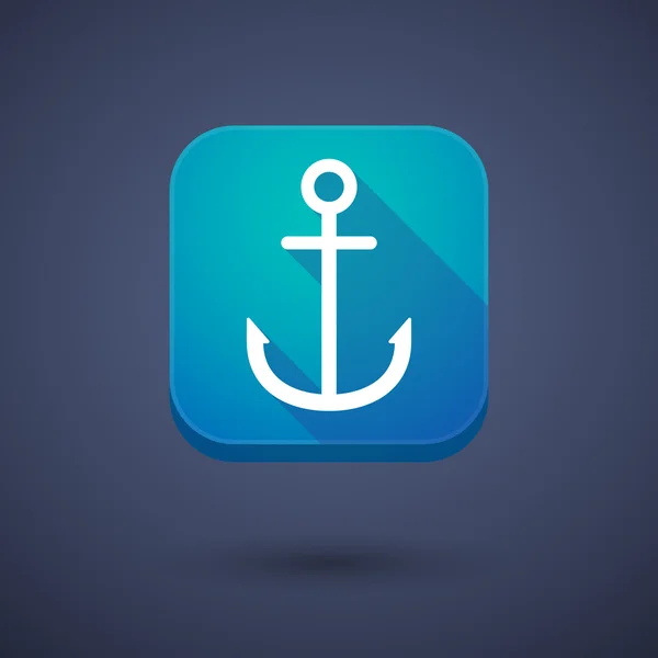 App button with an anchor — Stock Vector