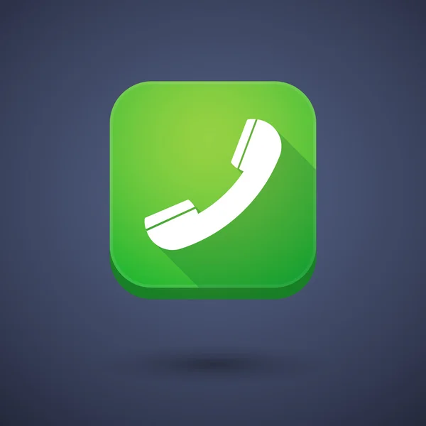 App button with a phone — 图库矢量图片