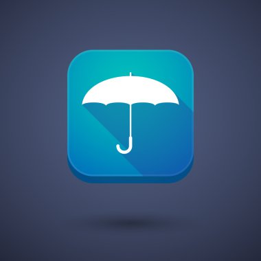 App button with an umbrella