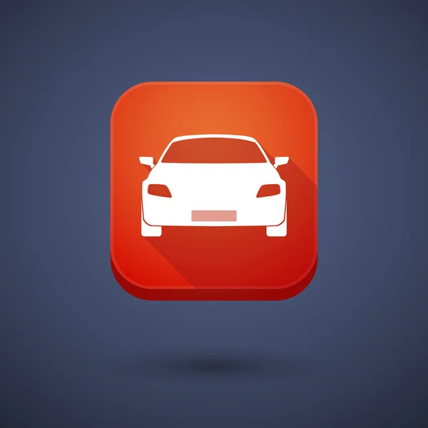 App button with a car — 스톡 벡터