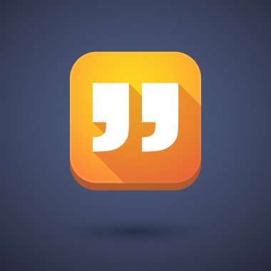 App button with a quotes